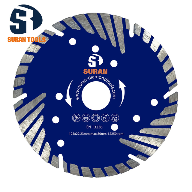 0207 Hot Pressed Triangle Turbo Diamond Blade