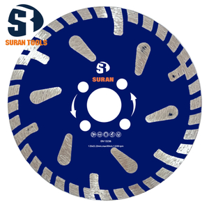 0409 Turbo Blade With Protection Segments Sintered Diamond Blade