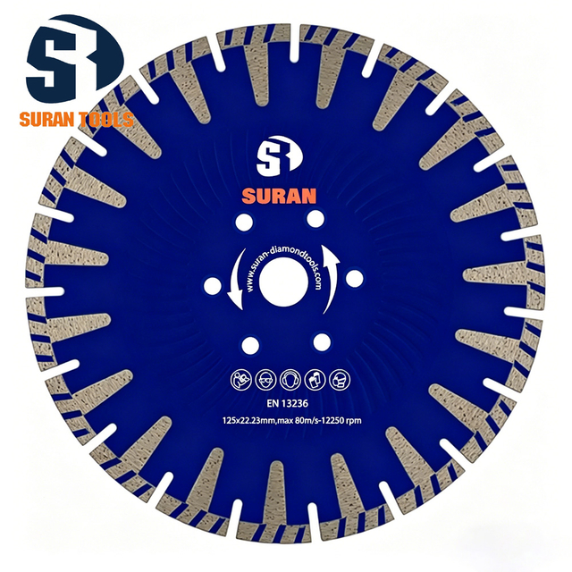 0206 Hot Pressed T-Segmented Wave Turbo Diamond Blade