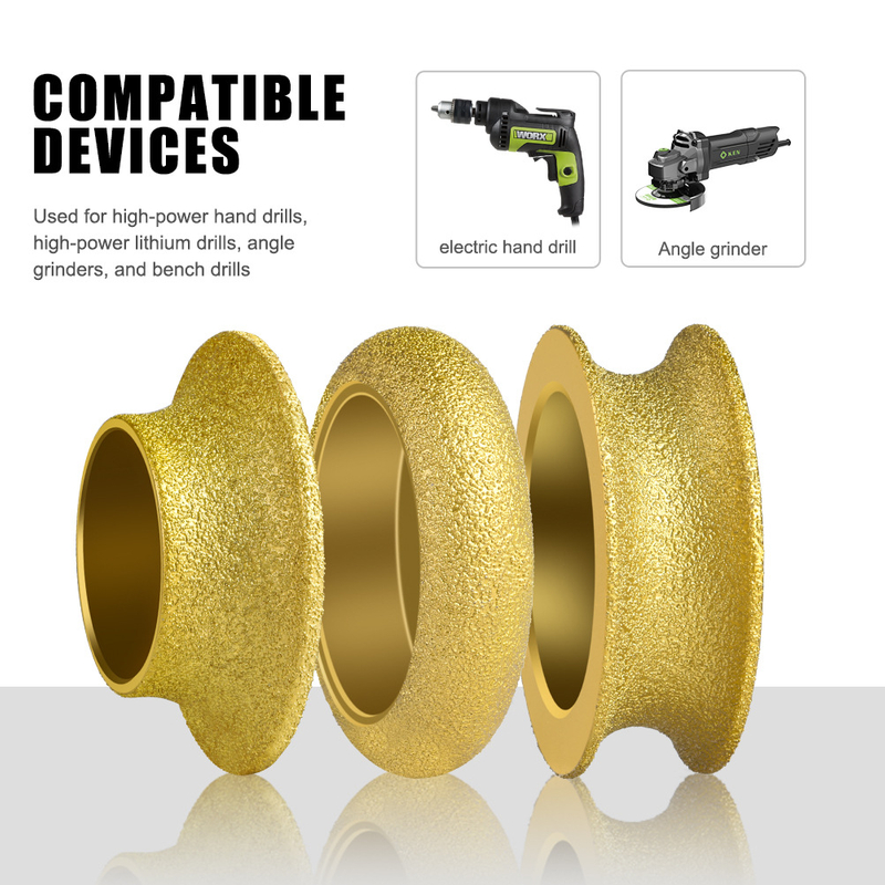 0910 Multi Purpose Profiling Vacuum Brazed Diamond Profiling Wheels