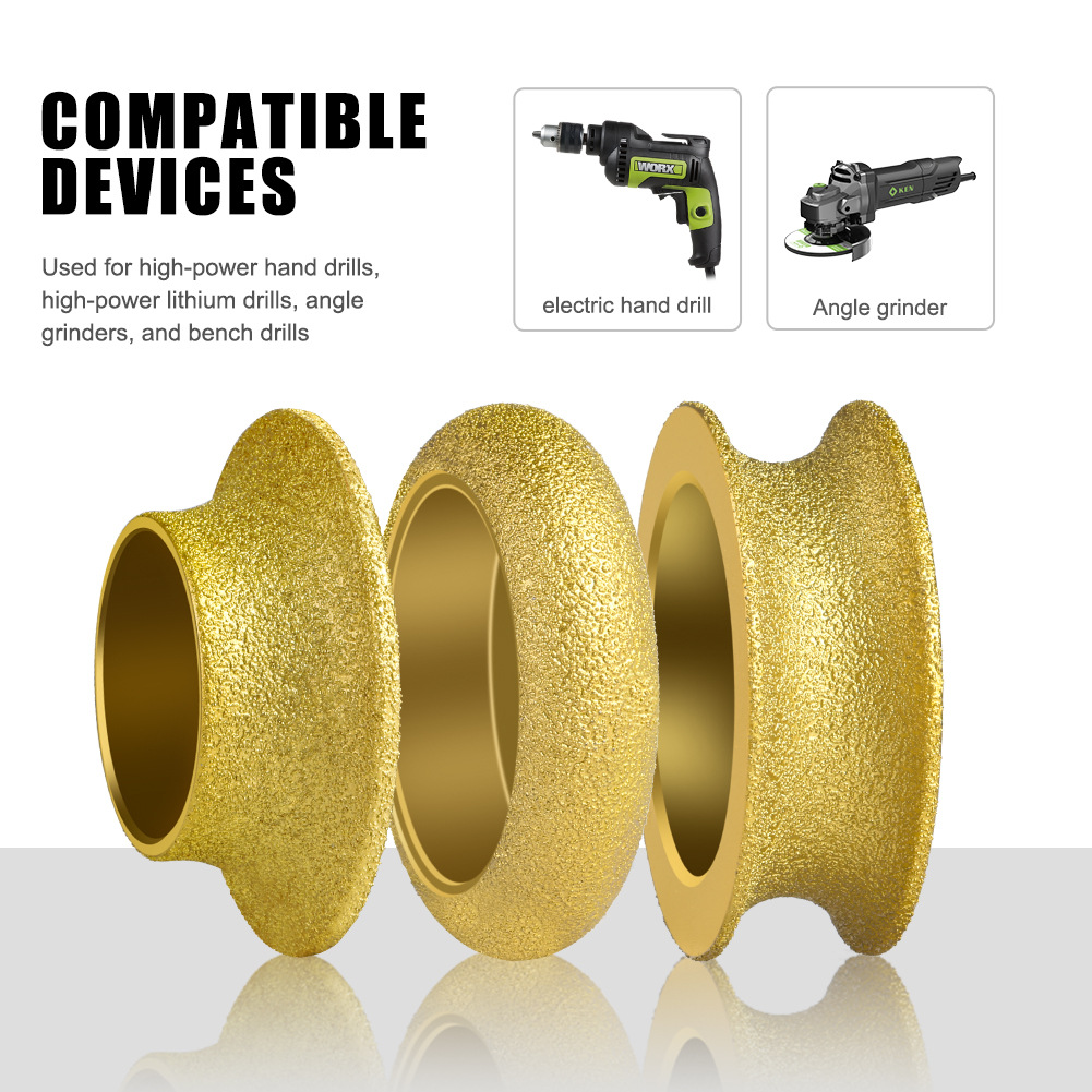 0910 Multi Purpose Profiling Vacuum Brazed Diamond Profiling Wheels